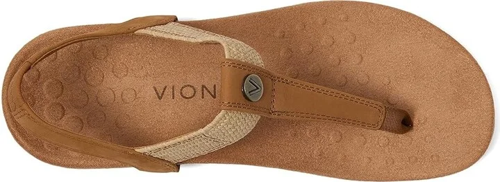 VIONIC Brea Women's Sandals Camel Nubuck Leather : 12 W - Image 2