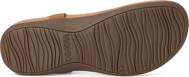 VIONIC Brea Women's Sandals Camel Nubuck Leather : 12 W - Image 3