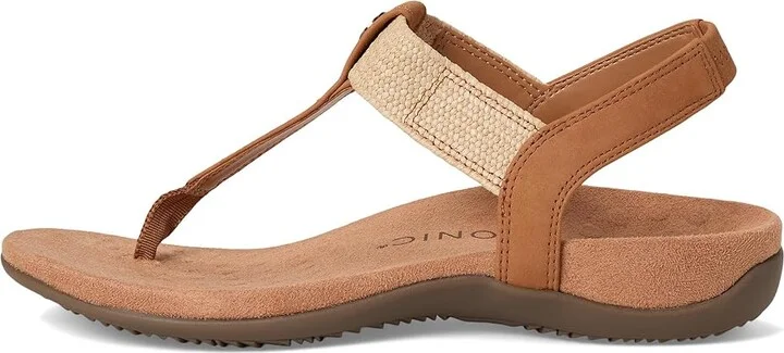 VIONIC Brea Women's Sandals Camel Nubuck Leather : 12 W - Image 6