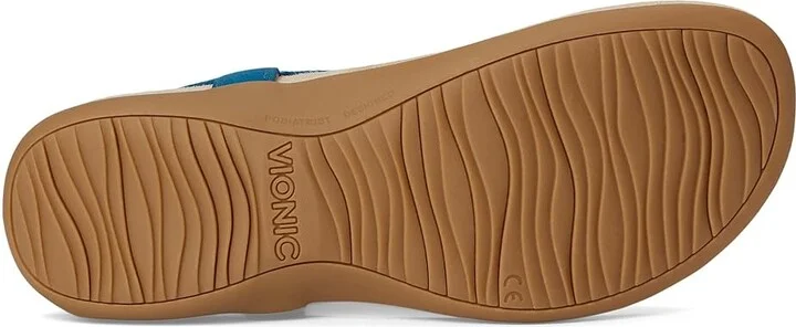 VIONIC Brea Women's Sandals Celestial Teal Nubuck : 5 W, Leather - Image 3