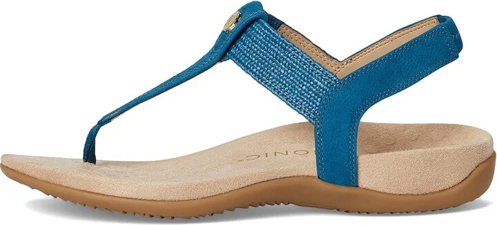 VIONIC Brea Women's Sandals Celestial Teal Nubuck : 5 W, Leather - Image 6