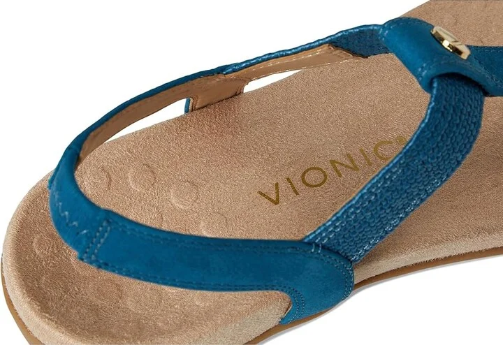 VIONIC Brea Women's Sandals Celestial Teal Nubuck : 5 W, Leather - Image 7