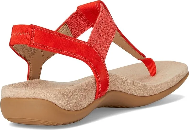 VIONIC Brea Women's Sandals Cherry Tomato Nubuck : 13 M, Leather - Image 4