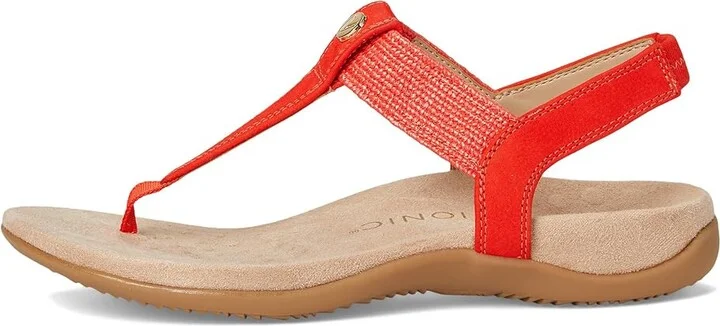 VIONIC Brea Women's Sandals Cherry Tomato Nubuck : 13 M, Leather - Image 6