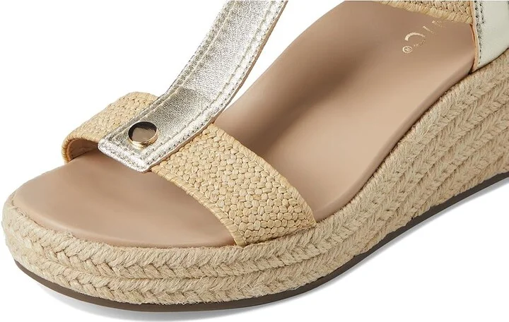 VIONIC Calera Ankle Straps Women's Sandals Gold Metallic Leather : 6 W - Image 7