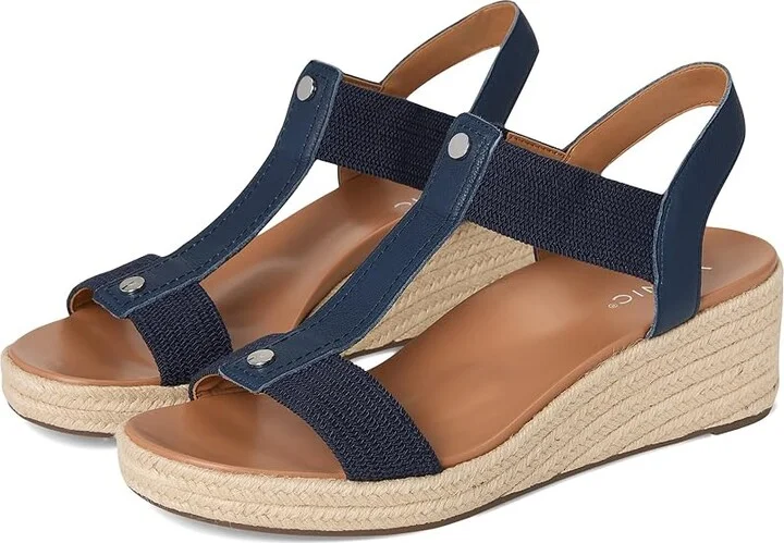 VIONIC Calera Women's Sandals Navy Leather : 12 W