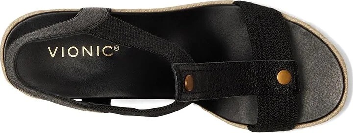 VIONIC Calera Women's Shoes Black Leather : 9.5 W - Image 2