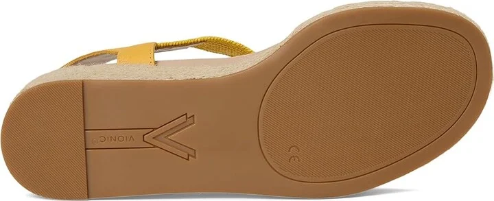 VIONIC Calera Women's Shoes Butter Yellow Nubuck/Fabric : 8 W, Leather - Image 3