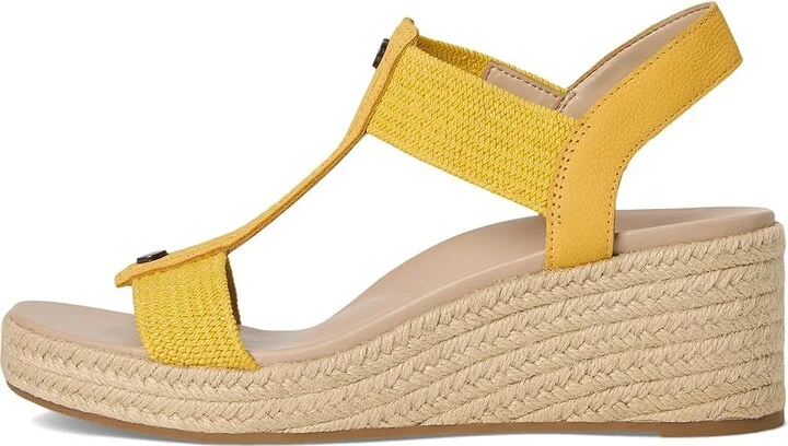 VIONIC Calera Women's Shoes Butter Yellow Nubuck/Fabric : 8 W, Leather - Image 6