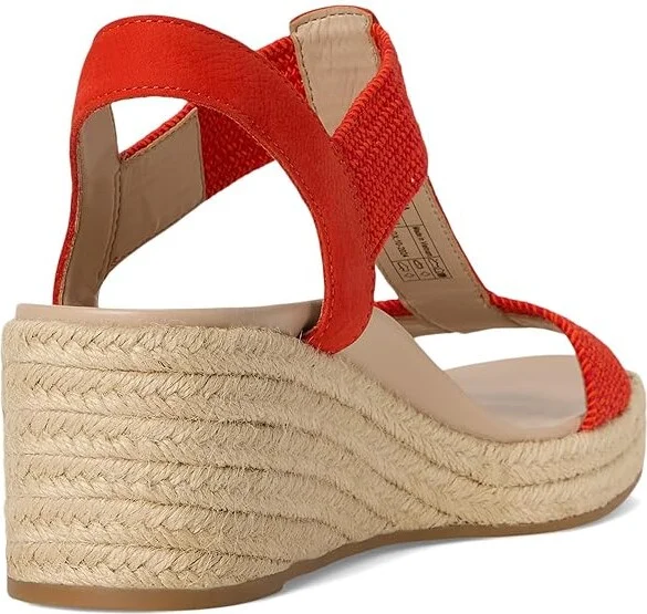 VIONIC Calera Women's Shoes Cherry Tomato Nubuck/Fabric : 7.5 W, Leather - Image 4