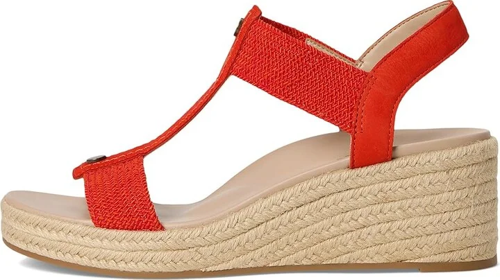 VIONIC Calera Women's Shoes Cherry Tomato Nubuck/Fabric : 7.5 W, Leather - Image 6