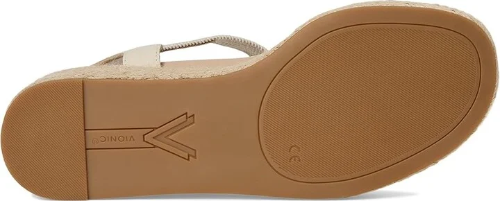 VIONIC Calera Women's Shoes Cream Snake Leather/Fabric : 9 M - Image 3