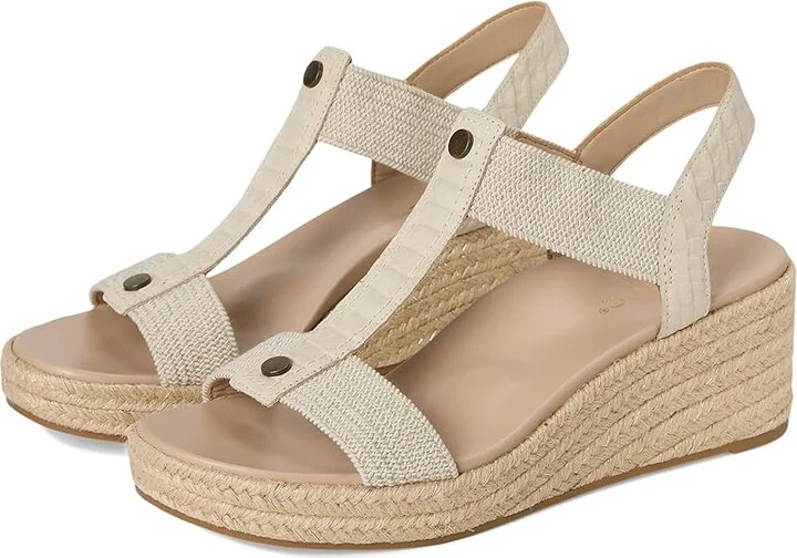 VIONIC Calera Women's Shoes Cream Snake Leather/Fabric : 9 M