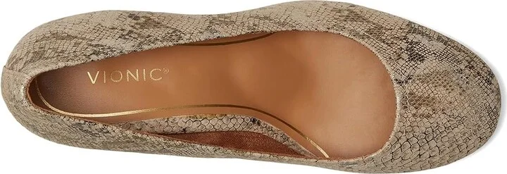 VIONIC Carmel Pumps Women's Flat Shoes Oatmeal Leather : 11 M - Image 2