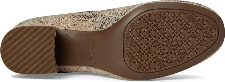 VIONIC Carmel Pumps Women's Flat Shoes Oatmeal Leather : 11 M - Image 3
