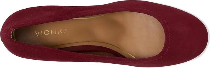 VIONIC Carmel Pumps Women's Flat Shoes Syrah Suede : 11 M, Leather - Image 2