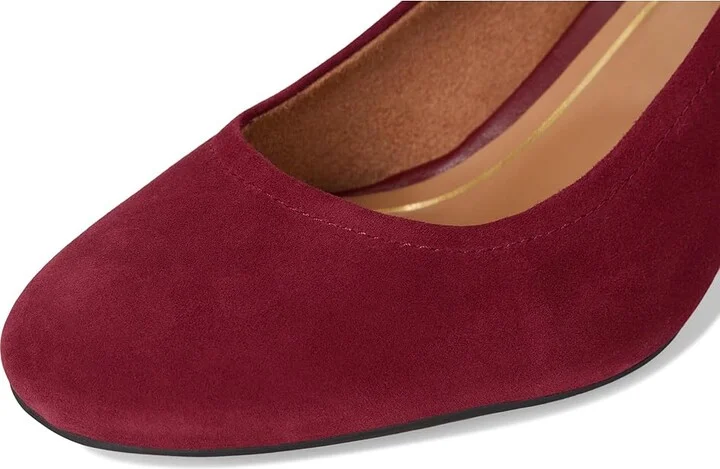 VIONIC Carmel Pumps Women's Flat Shoes Syrah Suede : 11 M, Leather - Image 7