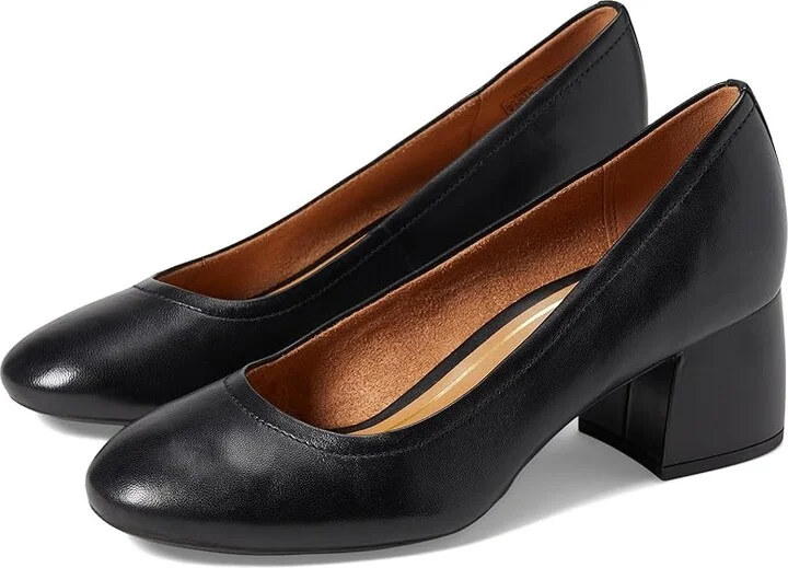 VIONIC Carmel Women's Shoes Black Nappa : 10 M, Leather/Rubber