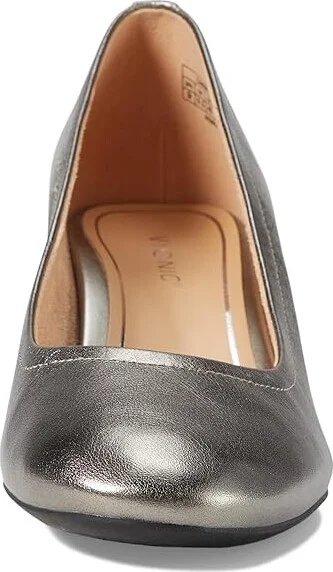 VIONIC Carmel Women's Shoes Pewter Metal Tumbled Leather : 6.5 M, Leather/Rubber - Image 2