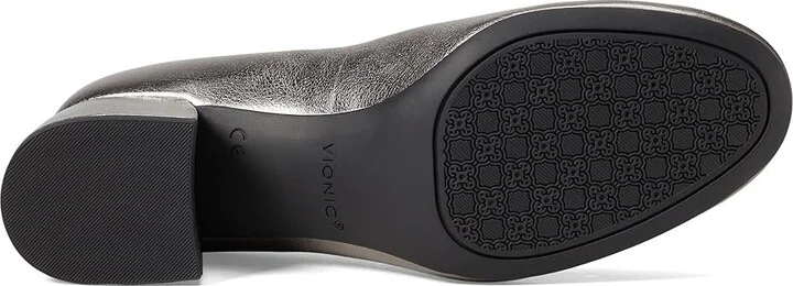VIONIC Carmel Women's Shoes Pewter Metal Tumbled Leather : 6.5 M, Leather/Rubber - Image 3