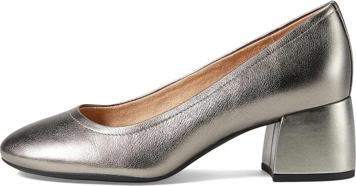 VIONIC Carmel Women's Shoes Pewter Metal Tumbled Leather : 6.5 M, Leather/Rubber - Image 5