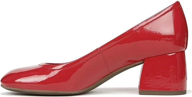 VIONIC Carmel Women's Shoes Red Crinkle Patent : 10 W, Leather/Rubber - Image 5