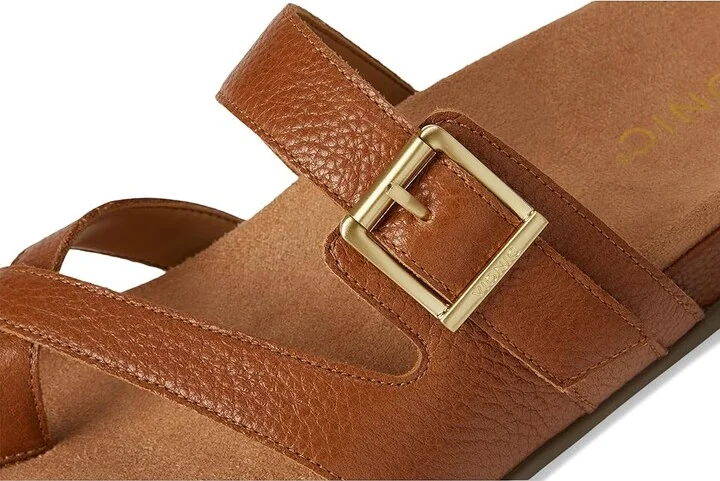 VIONIC Carmela Thongs Women's Sandals Tan Brown Leather : 12 W, Leather/Rubber - Image 7