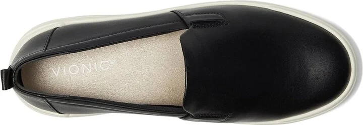 VIONIC Carson Slip On Shoes Women's Shoes Black Leather : 10 M, Leather/Rubber - Image 2