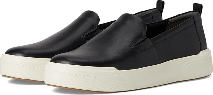 VIONIC Carson Slip On Shoes Women's Shoes Black Leather : 10 M, Leather/Rubber