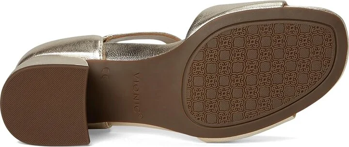 VIONIC Chardonnay Ankle Straps Women's Sandals Gold Metal Leather : 9 W - Image 3