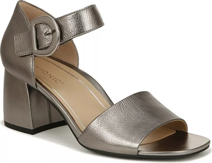 Pewter Metallic Leather