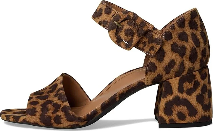 VIONIC Chardonnay Strappy Sandals Women's Wedge Shoes Leopard Suede : 7 M - Image 6