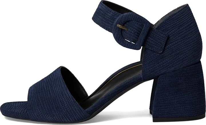 VIONIC Chardonnay Strappy Sandals Women's Wedge Shoes Navy Blazer Suede : 10 M, Leather - Image 6