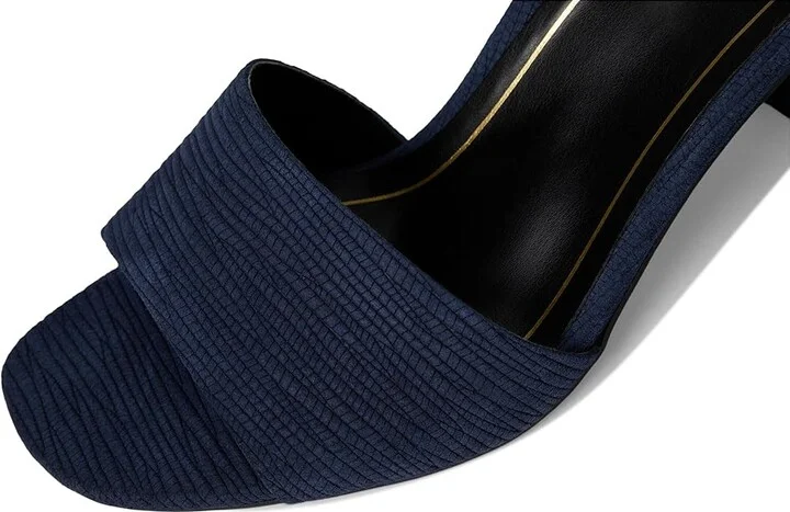 VIONIC Chardonnay Strappy Sandals Women's Wedge Shoes Navy Blazer Suede : 10 M, Leather - Image 7