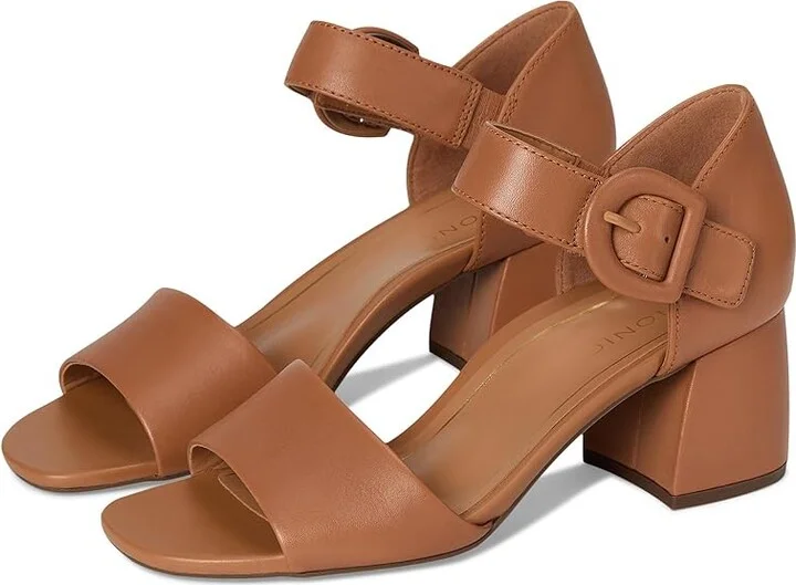 VIONIC Chardonnay Women's Shoes Camel Nappa Leather : 10 M, Leather/Suede