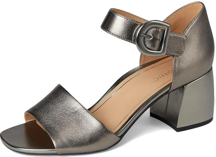 VIONIC Chardonnay Women's Shoes Pewter Metallic Leather : 10 M - Image 5