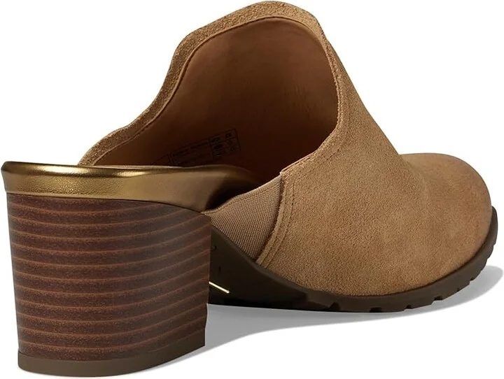 VIONIC Claremont Mules Women's Flat Shoes Camel Suede : 6.5 M - Image 4