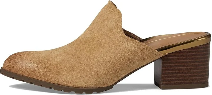 VIONIC Claremont Mules Women's Flat Shoes Camel Suede : 6.5 M - Image 6
