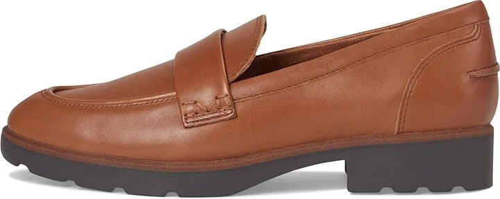 VIONIC Cleo Loafer Women's Flat Shoes Tan Vachetta Leather : 7.5 W - Image 6