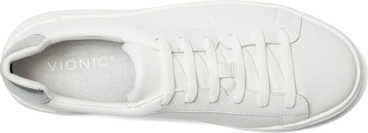 VIONIC Colbie Women's Shoes White/Silver Leather : 5 M - Image 2