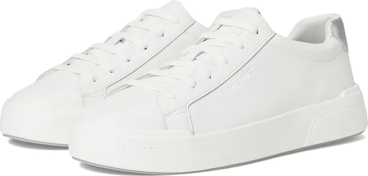 VIONIC Colbie Women's Shoes White/Silver Leather : 5 M