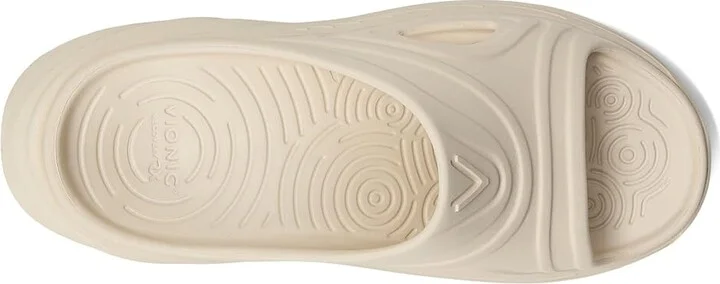 VIONIC Cove RX Slides Sandals Cream Synthetic : Men's 9.5 - Women's 11 Medium, Rubber - Image 2