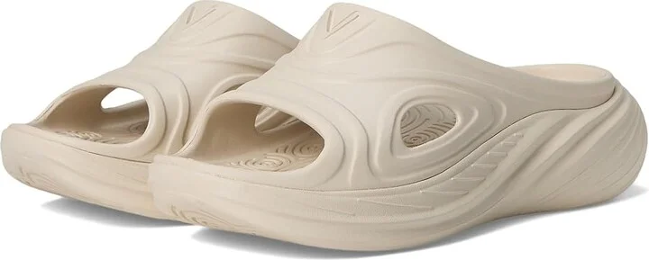 VIONIC Cove RX Slides Sandals Cream Synthetic : Men's 9.5 - Women's 11 Medium, Rubber