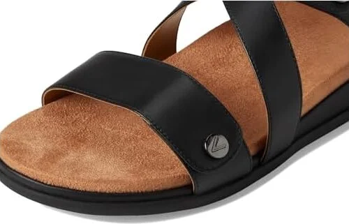 VIONIC Cypress Strappy Sandals Women's Sandals Black Leather : 10 W - Image 7