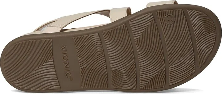 VIONIC Cypress Strappy Sandals Women's Sandals Parchment Beige Leather : 9 M - Image 3