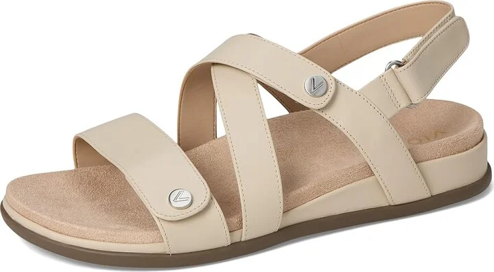 VIONIC Cypress Strappy Sandals Women's Sandals Parchment Beige Leather : 9 M - Image 5