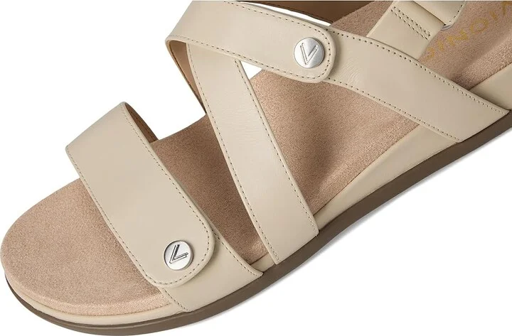 VIONIC Cypress Strappy Sandals Women's Sandals Parchment Beige Leather : 9 M - Image 7