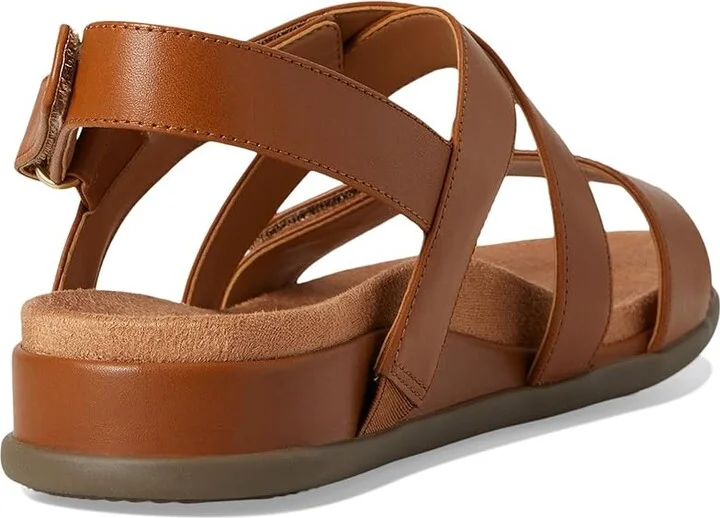 VIONIC Cypress Strappy Sandals Women's Sandals Tan Brown Leather : 6.5 W - Image 4