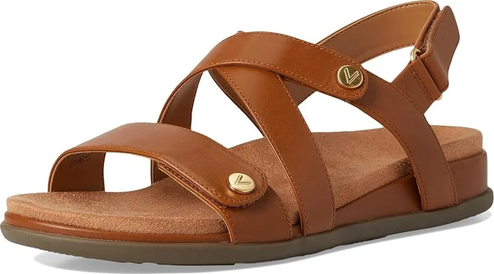 VIONIC Cypress Strappy Sandals Women's Sandals Tan Brown Leather : 6.5 W - Image 5