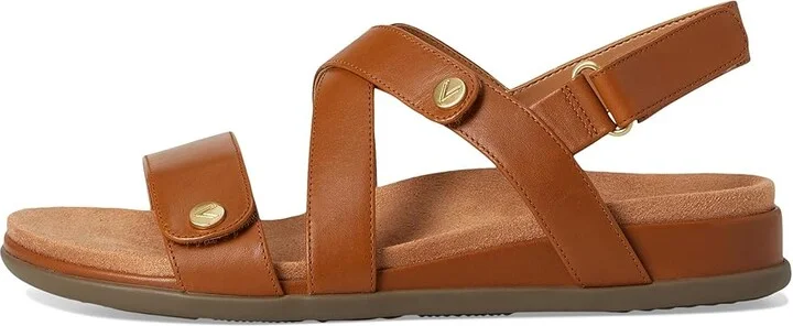 VIONIC Cypress Strappy Sandals Women's Sandals Tan Brown Leather : 6.5 W - Image 6